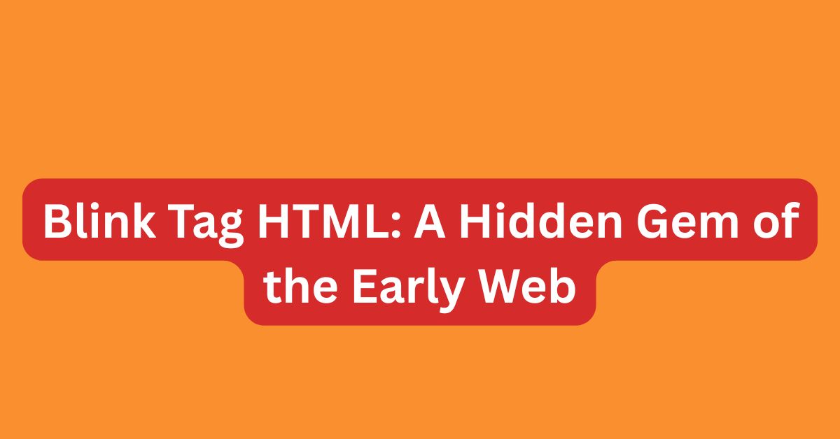 Blink Tag HTML